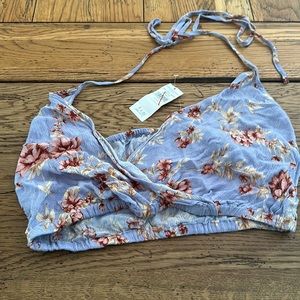 American Eagle Flower Crop Top